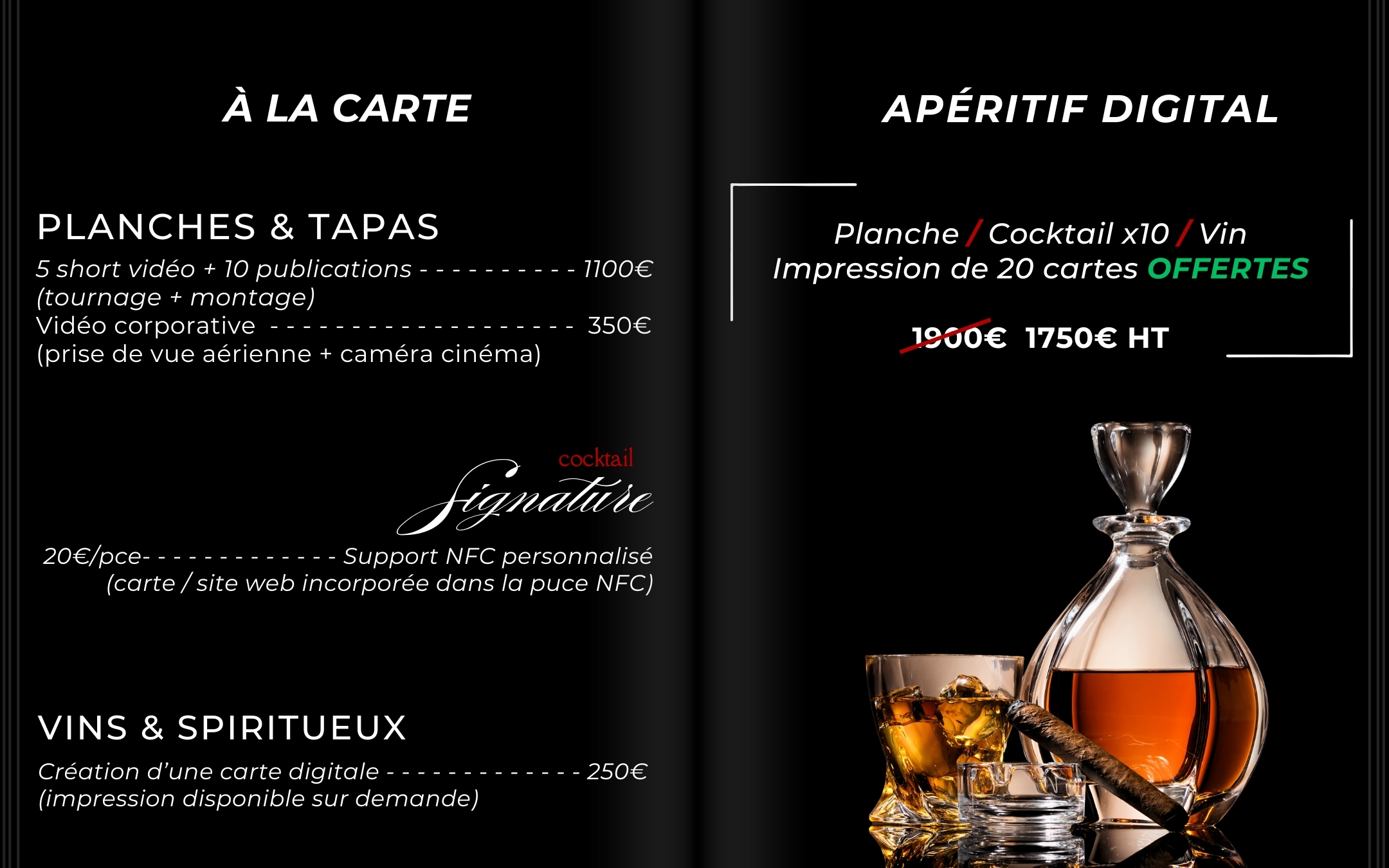 Offre spéciale pour les bars